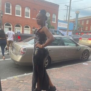 Black Patent leather Milano Di Rouge Dress